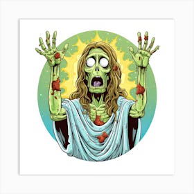 Zombie Jesus Art Print