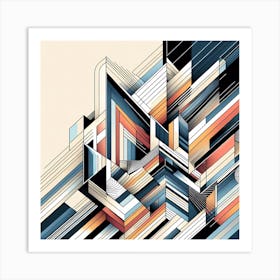 Abstract Geometric Painting Art Print