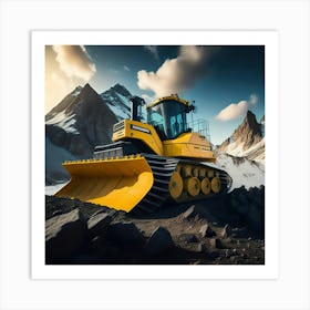 Buldozer Mountain (6) Art Print