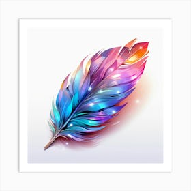 Diamond Feather Art Print