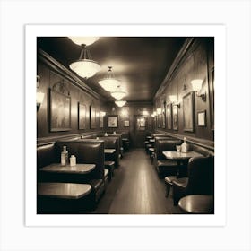 Restaurant Interior - Restaurant Stock Videos & Royalty-Free Footage Art Print