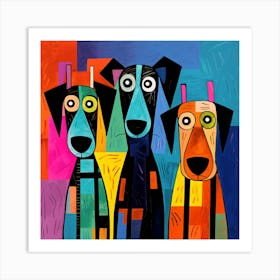 Three Dogs 5 Art Print