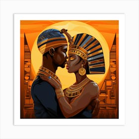 Egyptian Couple 2 Art Print