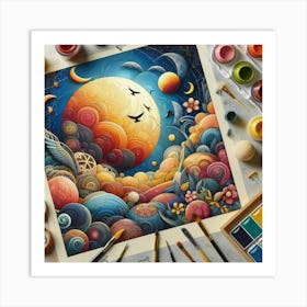 Of The Moon Art Print