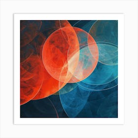 Abstract Circles 3 Art Print