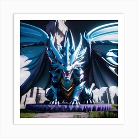 Blue Dragon 1 Art Print