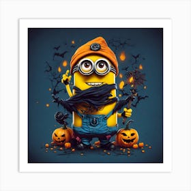 Minion Halloween 1 Art Print