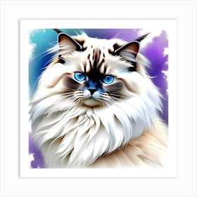 Creative Feline Cat Artwork 4 Art Print