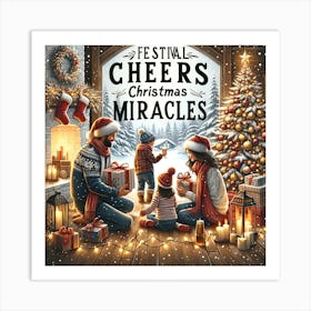 Festival Cheers Christmas Miracles Art Print