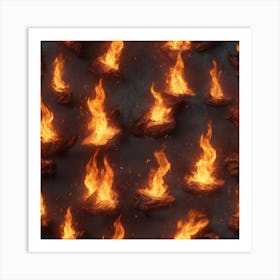 Fire background 3 Art Print