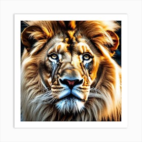 Lion Portrait 26 Art Print