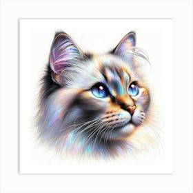 Creative Feline Cat Artwork 82 Art Print