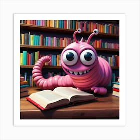 Bookworm Art Print