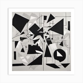 563530 The Painting Depicts A Collection Of Geometric Sha Xl 1024 V1 0 Art Print