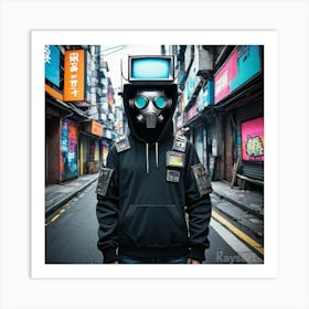 Cyberpunk Hoodie Art Print