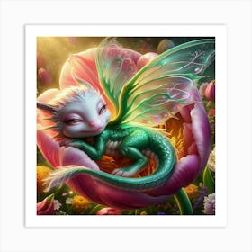 The Sleepy Dragon 1 Art Print