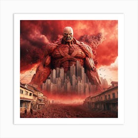 Attack Of The Titans Art Print