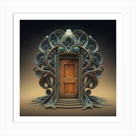 Octopus Door 1 Art Print