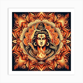 Hindu Deity Lord Shiva Art Print