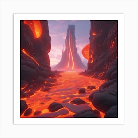 Lava Landscape 6 Art Print