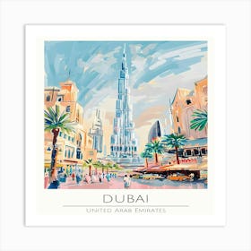 Dubai City Art Print