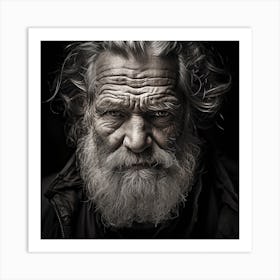 Portrait Of An Old Man Art Print