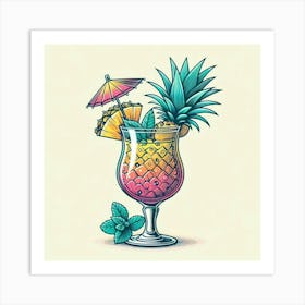 Tropical cocktail 6 Art Print