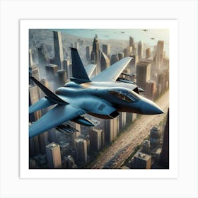 Eagle Fighter Jet Art Print