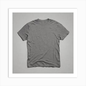 Grey Tee Shirt Art Print