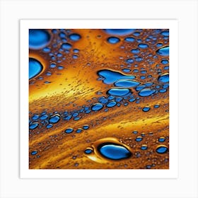 Water Droplets Art Print