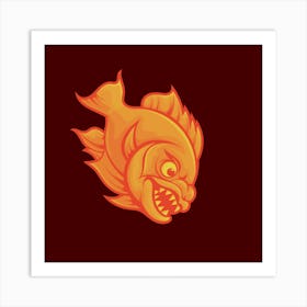 Flaming Fish Art Print