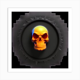 Skull Of War Png Art Print