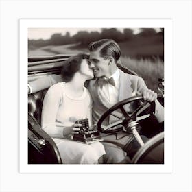 Dating Automotive Style-1928 ~Reimagined 19 Art Print