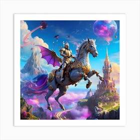 Knight On Horseback 1 Art Print