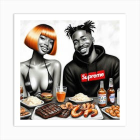 Supreme Eats Art Print