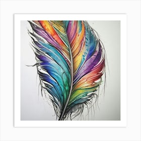 Feather Feather Feather 12 Art Print