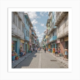 Street In Cuba Art Print