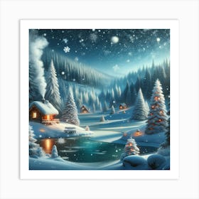 Winter Landscape 3 Art Print