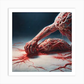 Blood And Flesh 2 Art Print