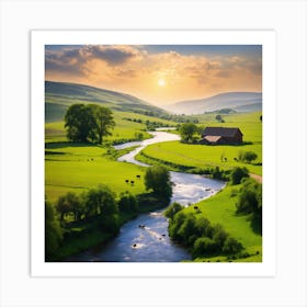 Scotland Countryside Art Print