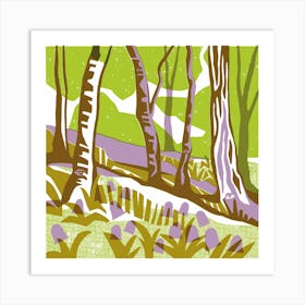 Bluebell Wood Art Print