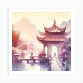 Chinese Pagoda 1 Art Print