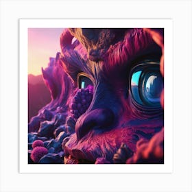 Face Of A Monster Art Print