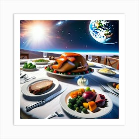 Thanksgiving Dinner 3 Art Print
