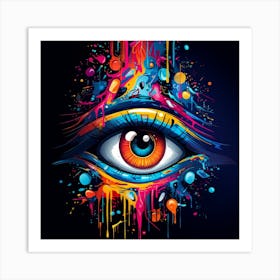 Eye Painting 1 Art Print