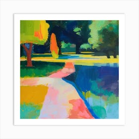 Abstract Park Collection Buen Retiro Park Buenos Aires 4 Art Print