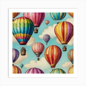 Hot Air Balloons 4 Art Print