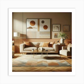 Modern Living Room 3 Art Print