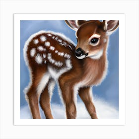 Adorable Fawn Art Print