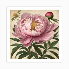 Pink Peony Art Print